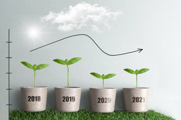 istock Economic business growth chart concept 1290265028