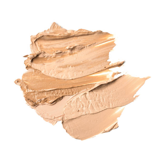 istock Smudged brush stroke beige foundation or concealer 1290273968
