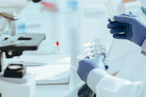 istock close up. scientists are testing a new drug 1290276528