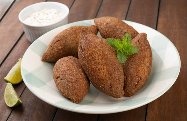 istock Traditional arabic fried kibbeh. Typical brazilian snack 1290279430