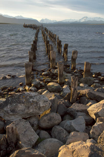 istock Old pier at Puerto Natales, Chile 1290282067