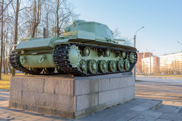 istock Soviet military tank stands on a pedestal in memory of the second world war 1290284823
