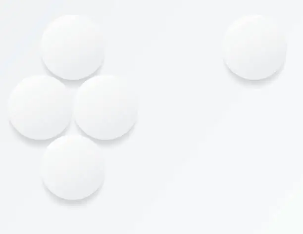 Vector illustration of White Circles Background