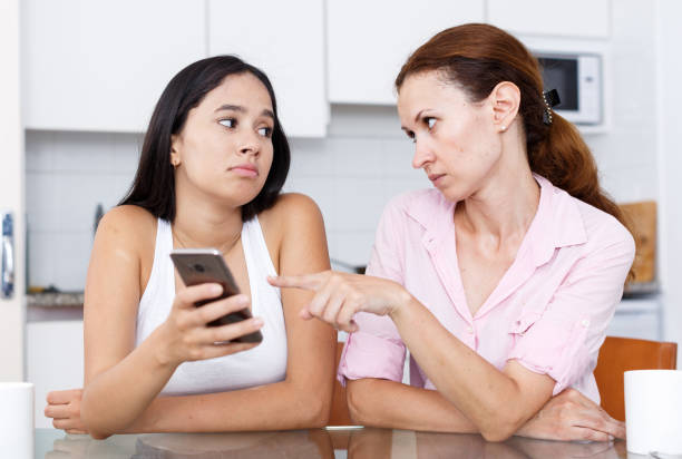 istock Angry mother with daughter 1290287735