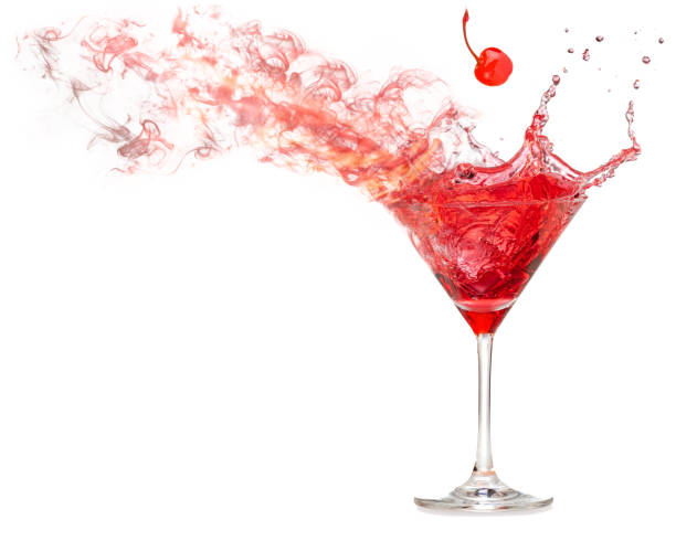 istock Smell swirls emanates from a cocktail glass 1290289524