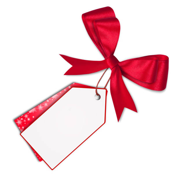 istock Gift card note with ribbon on isolated background 1290292496