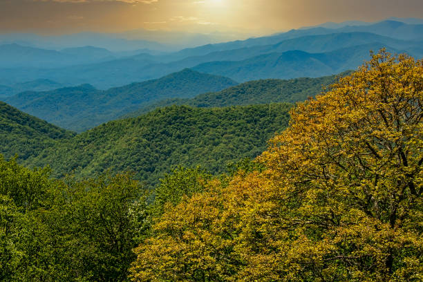 istock Sun Glow over the Blue Ridge Mountains 1290296752