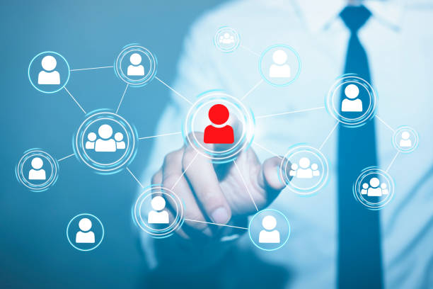 istock Businessman Pressing a Social Networking Button 1290307479