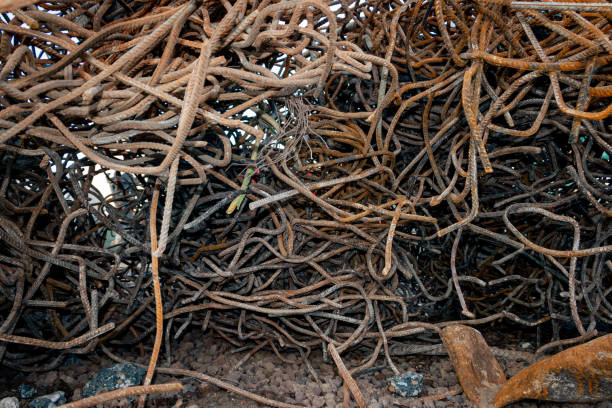 istock Demolished rebar steel 1290307705