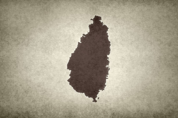istock Grunge map of Saint Lucia 1290312405