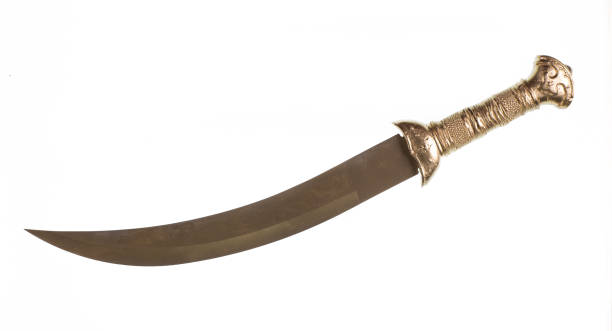 istock golden turkish ottoman sword isolated on white background 1290314785