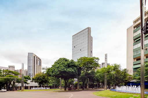 Skyline of Belo Horizonte city, located at Minas Gerais state, Brazil