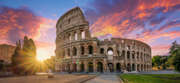 istock Colosseum in Rome with morning sun 1290319301