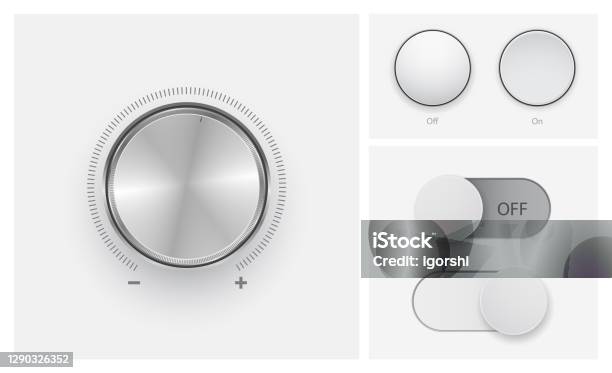 Control Button Chart Control Buttons Set Stock Illustration - Download Image Now - Volume ...