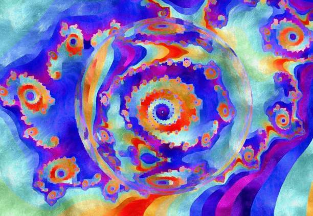 istock Abstract Crystal Ball Fractal Background 1290333219