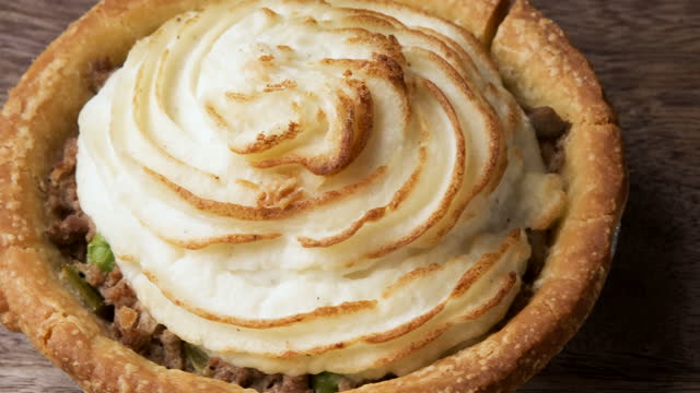 Shepherd's pie from above