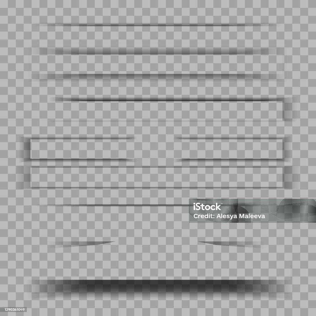 File Roll Shadow Paper Sheet Shadow Effect Stock Illustration - Download Image Now ...
