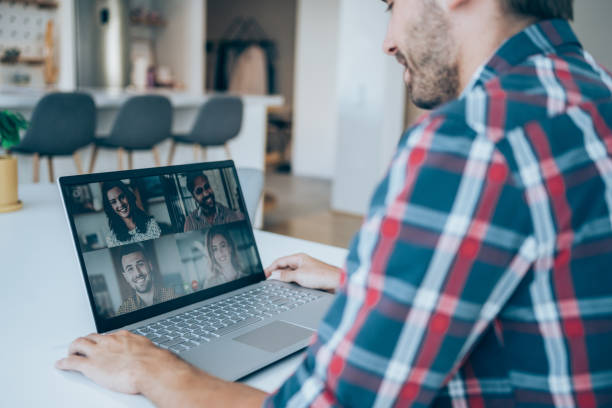 istock Friends in video call 1290368227