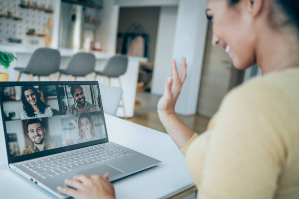 istock Creative business team in video conference. 1290368845