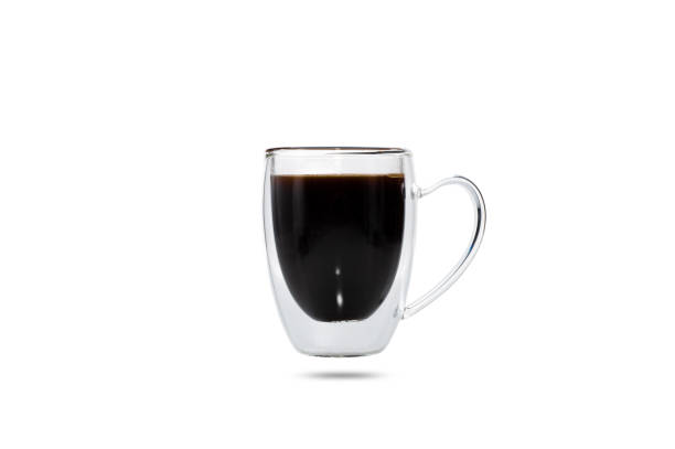 istock black coffee in transparent cup isolated on white background 1290376515