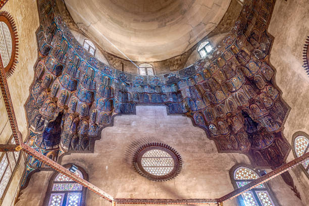 buildings / landmarks - cairo mosque egypt inside of imagens e fotografias de stock