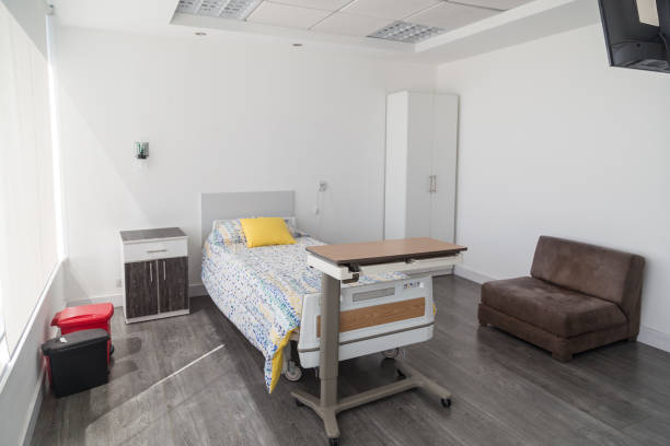 istock hospital room with a gurney, movable table, interior design 1290381575