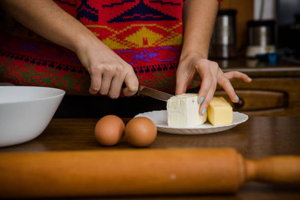 istock Woman Preparing Christmas Cookies 1290386912