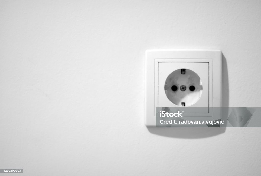 Pvc Socket In Wall Plastic Wall Socket Stock Photo - Download Image Now - Appliance ...