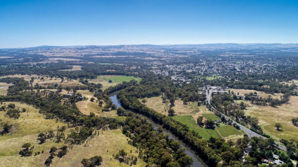 istock Aerial view of Goulburn River 1290393184