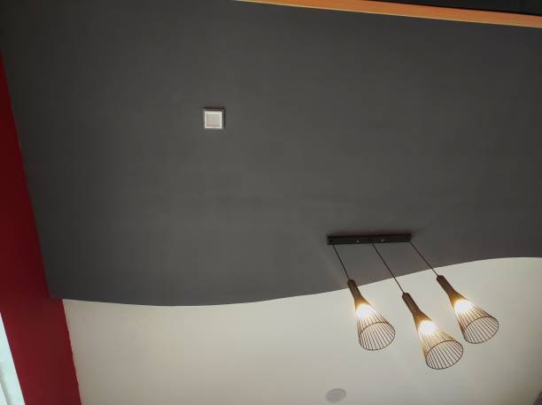 modern minimalist chandelier in the room
