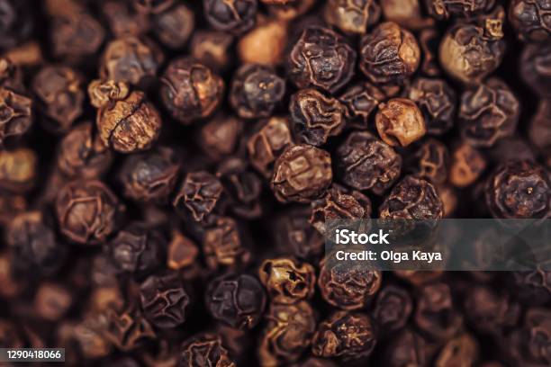 Black Pepper Stock Photo - Download Image Now - Black Peppercorn, Close To, Ground - Culinary