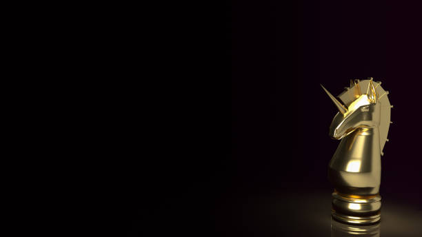 istock The gold unicorn chess for start up business content 3d rendering 1290436263