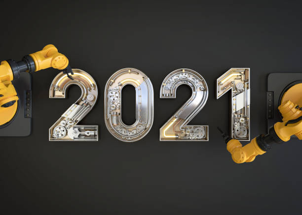istock New year 2020 made from mechanical alphabet with robotic arm 1290437523