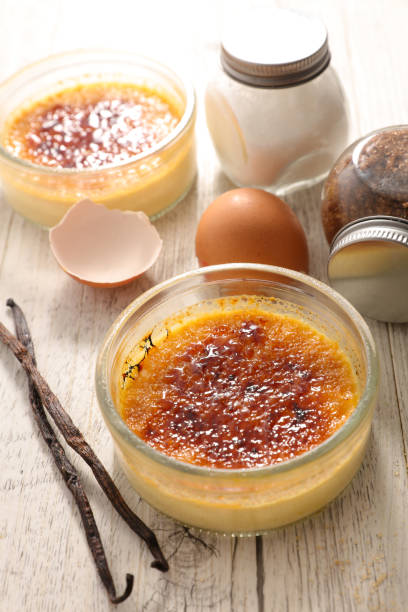 istock creme brulee.  dessert with caramel 1290444478