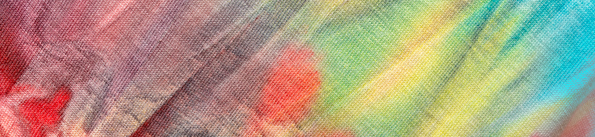 Close-up of a colorful Tie Dye pattern on a textile. Can be used as a background. Tie Dye pattern was created by the photographer.