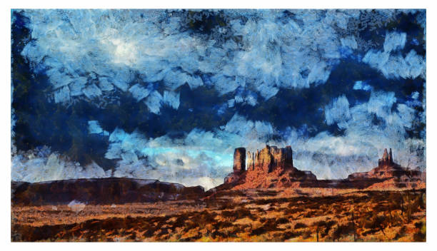 istock Digital manipulation Monument Valley Arizona desert USA 1290446662