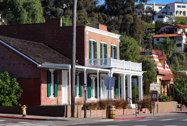 웨일리 하우스 - house san diego california old town architecture 뉴스 사진 이미지