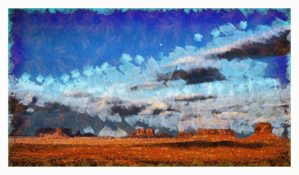 istock Digital manipulation Monument Valley Arizona desert USA 1290447369