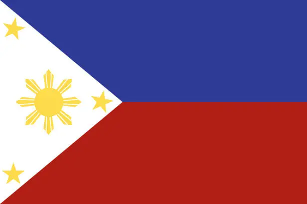 Vector illustration of Philippines flag background.