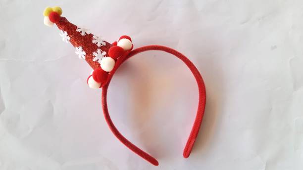 istock Chrismas red headban on white background. 1290451454