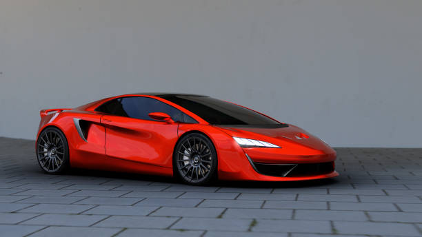 istock red sportscar side view outdoors 1290469464