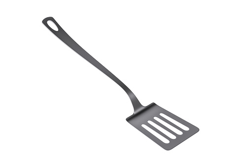 Metal spatula isolated on a white background - 3d render