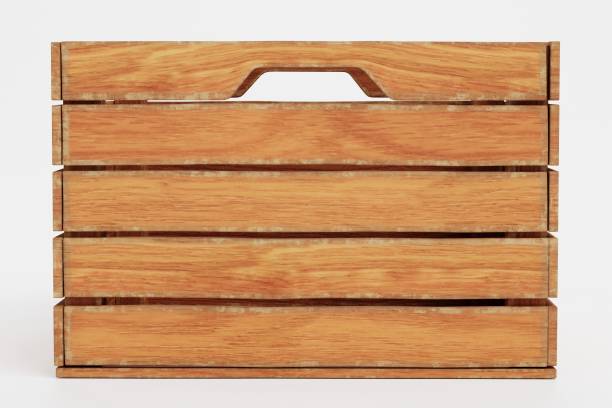 istock Realistic 3D Render of Wooden Box 1290471219
