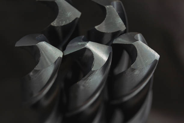 istock Close up, many metal drill bits in the store 1290472612