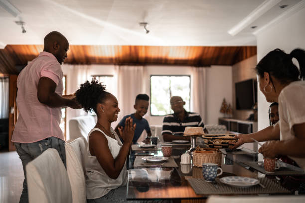 istock Multi generation family having breakfast together at home 1290473747