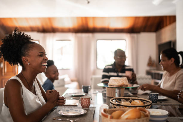 istock Multi generation family having breakfast together at home 1290473749