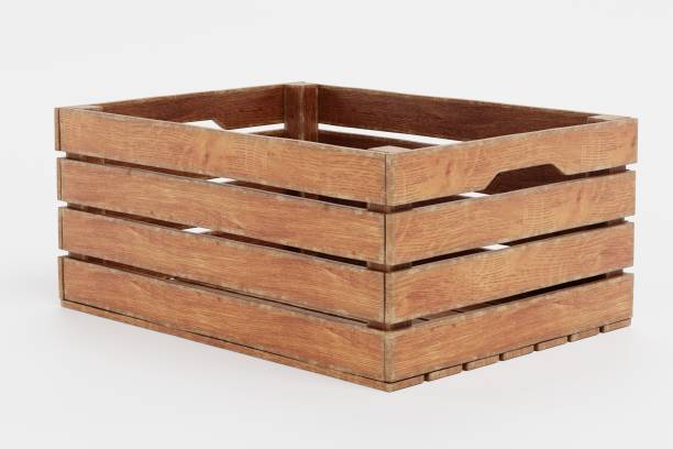 istock Realistic 3D Render of Wooden Box 1290475829