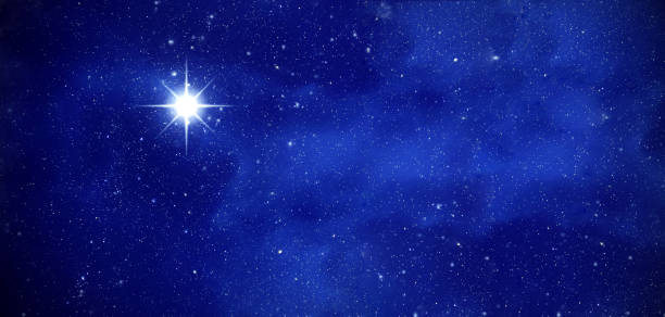 istock Amazing Polaris in deep starry night sky, space with stars, panoramic view 1290477380