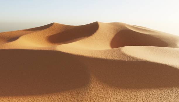 istock Realistic 3D Render of Desert Dunes 1290477653