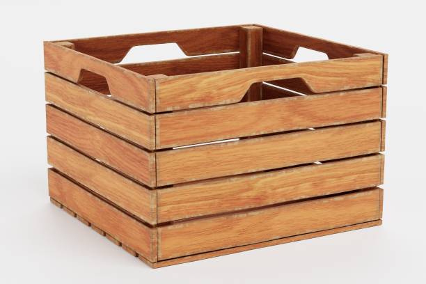 istock Realistic 3D Render of Wooden Box 1290477786
